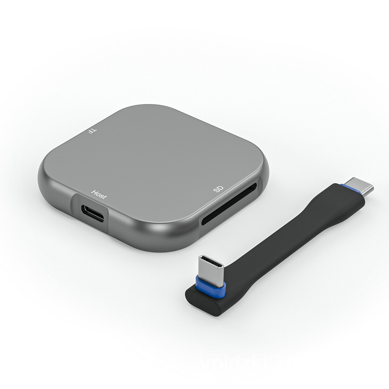 Cititor extern USB 3.0 Dual SD/TF, aliaj de aluminiu, transfer de 5Gbps