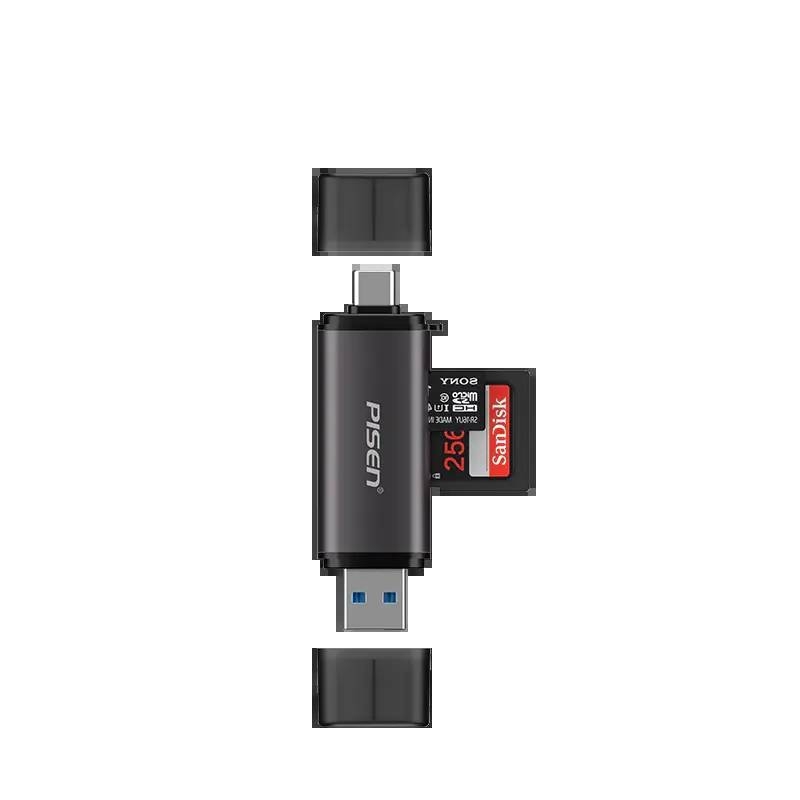 Cititor de carduri USB3.0 SD/TF — TS-E144, Carcasă metal-plastic