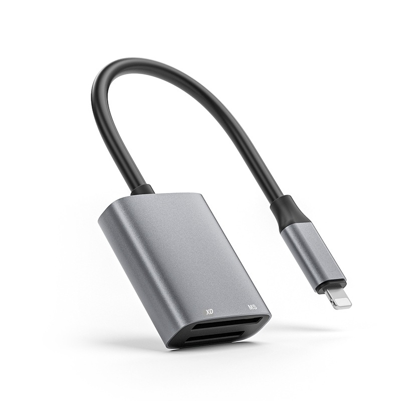 GOODLUCK-TIME USB-C dvostruki čitač kartica, USB 2.0, podržava MicroSD i Memory Stick Pro Duo/Pro/Duo, višenamjenski za pametne telefone, tablete i kamere