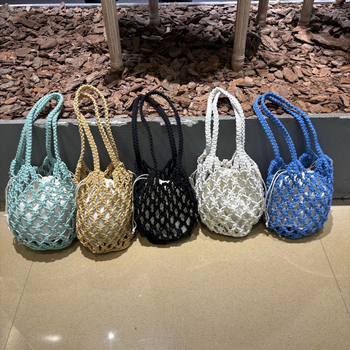 Puuvillast köiega käekott, sügise 2025 väljaanne, vertikaalne ruudukujuline kuju, avatud ülaosa, telefoni tasku