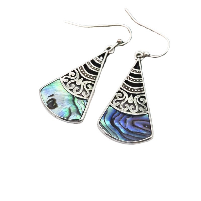 Σκουλαρίκια για γυναίκες - χαλκού, σε σχήμα σταγόνας, εθνοτικό στυλ, λογοτεχνικό ρετρό