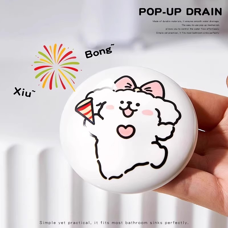 Fürdőszobai lefolyó dugó pattintós kivitelben, PP anyag, márka He Yue, modell Floor drain, szagtalanító funkció