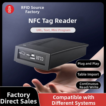 NFC URL tömeges írást végző eszköz, meghajtómentes kártyaolvasó, SDK-s támogatással, HID/ID kártya másolás, T57/HID/ID/EM4100 kompatibilis, 3–6 cm érzékelés, 125 kHz