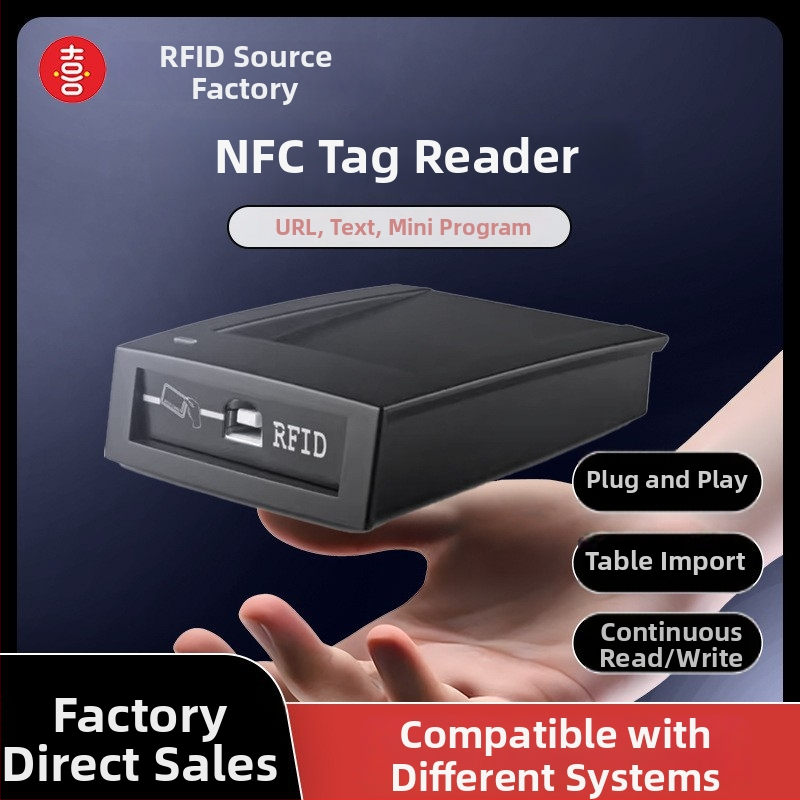 NFC URL tömeges írást végző eszköz, meghajtómentes kártyaolvasó, SDK-s támogatással, HID/ID kártya másolás, T57/HID/ID/EM4100 kompatibilis, 3–6 cm érzékelés, 125 kHz