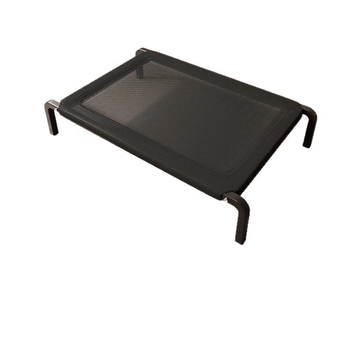 Pat pentru câini – design pentru toate anotimpurile, ridicat, rezistent la umezeală, țesătură plasă, lavabil