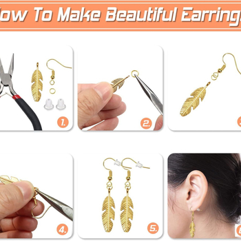 Cârlige pentru cercei din fier, placare electrolitică, 140 bucăți – Strings&Things componente DIY pentru cercei