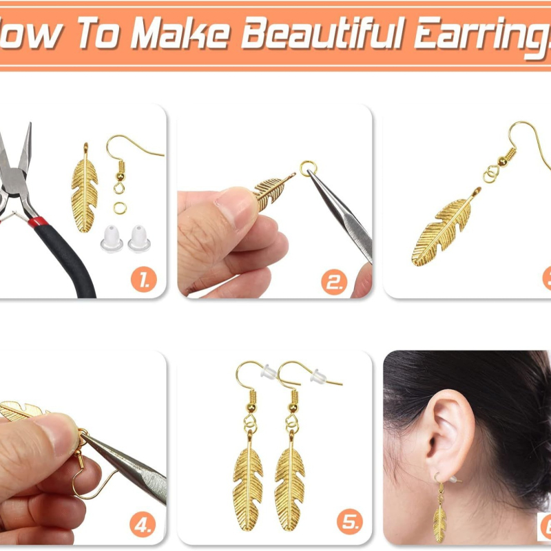 Cârlige pentru cercei din fier, placare electrolitică, 140 bucăți – Strings&Things componente DIY pentru cercei