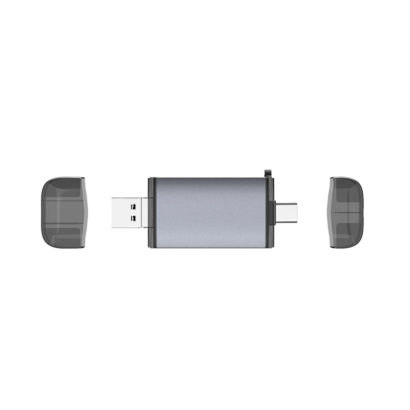 Type-C OTG čitač kartica - Šest u jednom USB 2.0 SD/SDHC/TF/MicroSD, aluminijsko kućište