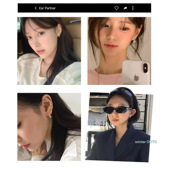 Cercei din cupru, formă picătură, design geometric de tip U, stil franțuzesc retro, brand Yijiang, vara 2024