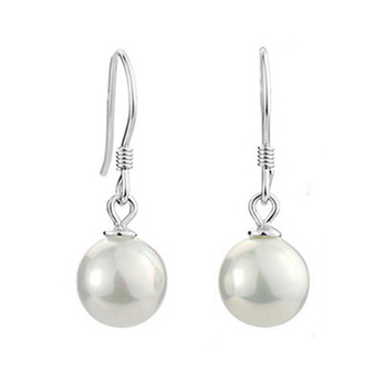 Σκουλαρίκια από S925 Ασήμι με φούντες και μαργαριτάρι γλυκού νερού, γεωμετρικός σχεδιασμός, Yin Kaibin, για γυναίκες