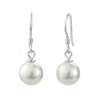 Σκουλαρίκια από S925 Ασήμι με φούντες και μαργαριτάρι γλυκού νερού, γεωμετρικός σχεδιασμός, Yin Kaibin, για γυναίκες