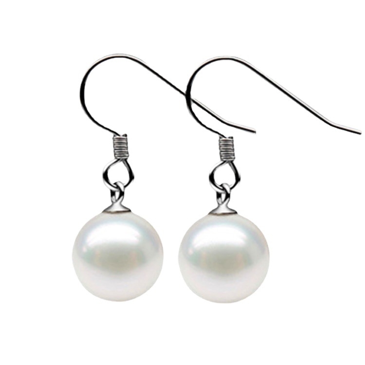 Σκουλαρίκια από S925 Ασήμι με φούντες και μαργαριτάρι γλυκού νερού, γεωμετρικός σχεδιασμός, Yin Kaibin, για γυναίκες