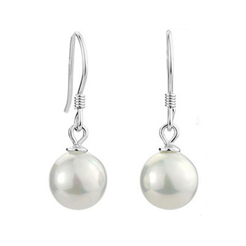 Σκουλαρίκια από S925 Ασήμι με φούντες και μαργαριτάρι γλυκού νερού, γεωμετρικός σχεδιασμός, Yin Kaibin, για γυναίκες