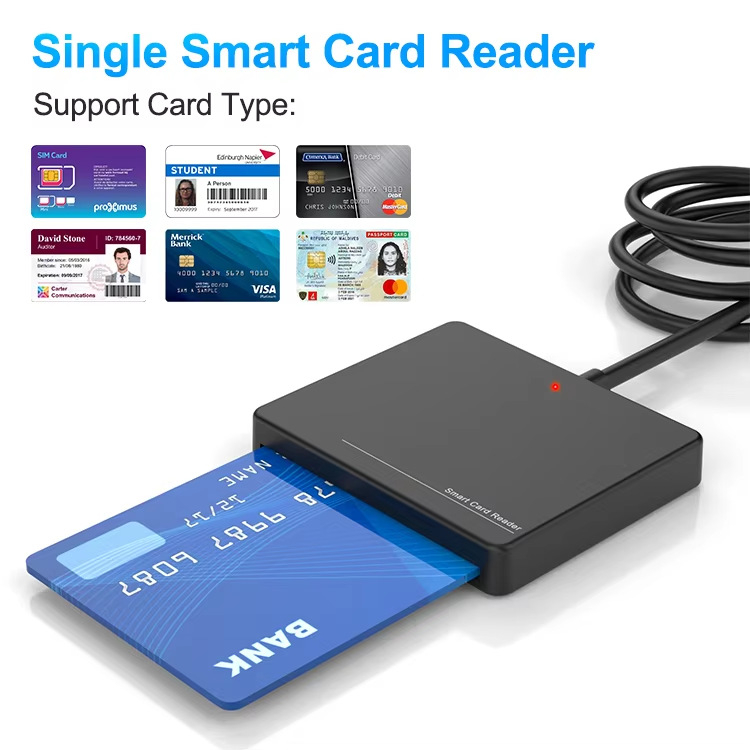 Rocketek Cr813 Cititor inteligent de carduri multifuncțional USB 2.0 | citește carduri SIM, CAC, ID/IC | Windows XP–10 și macOS | Carcasă ABS
