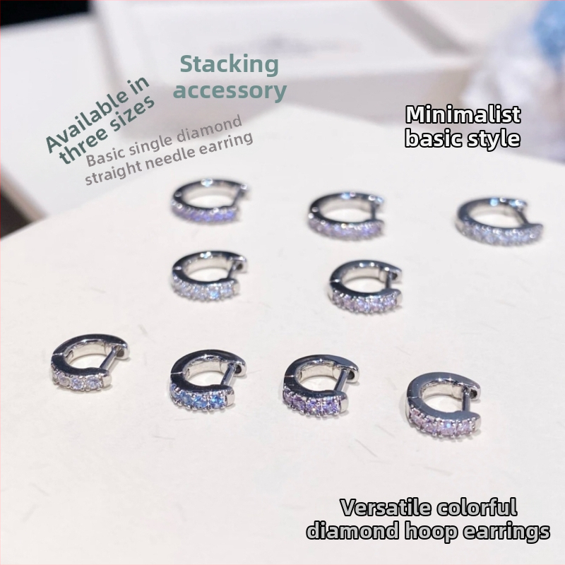 Varš auskari – ģeometriskais riņķis, vienkāršs dizains, elektroplakēšana, sievietēm