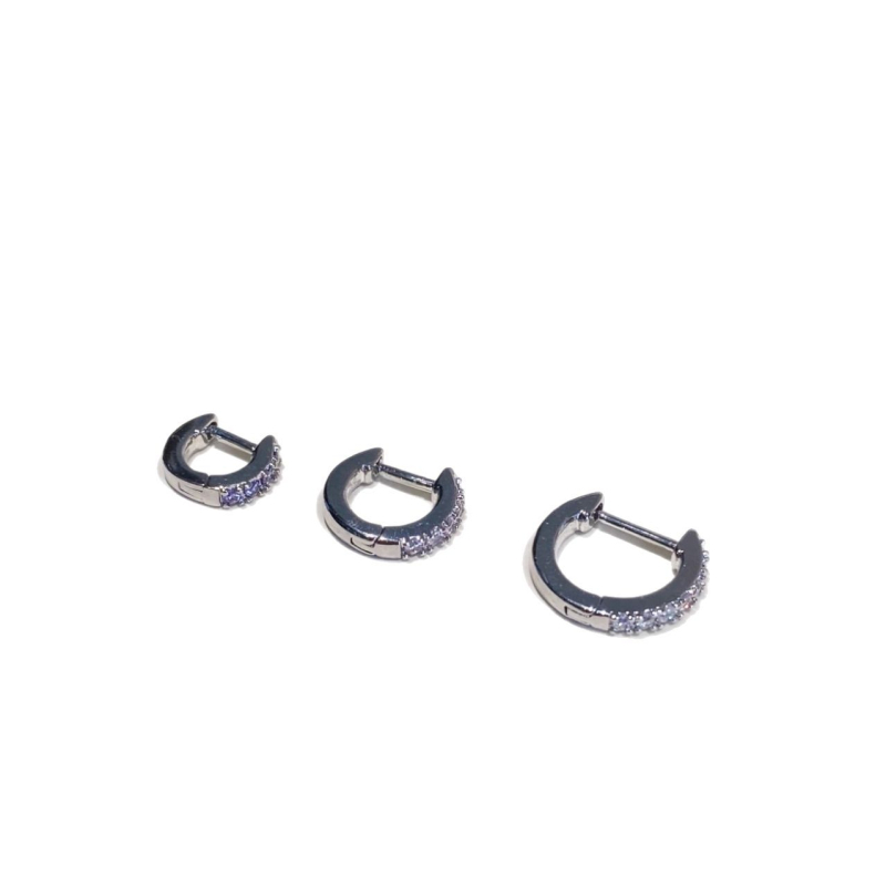 Σκουλαρίκια από χαλκό – Κύκλος γεωμετρικού σχήματος, Ηλεκτροπλατίωση, Για γυναίκες