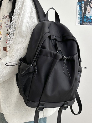 Унисекс раница за пътуване, водоустойчива с множество джобове, от найлон, капацитет 20–35 л, съвместима с 13-инчов лаптоп, презрамки с въздушна подложка.