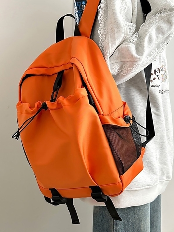 Унисекс раница за пътуване, водоустойчива с множество джобове, от найлон, капацитет 20–35 л, съвместима с 13-инчов лаптоп, презрамки с въздушна подложка.