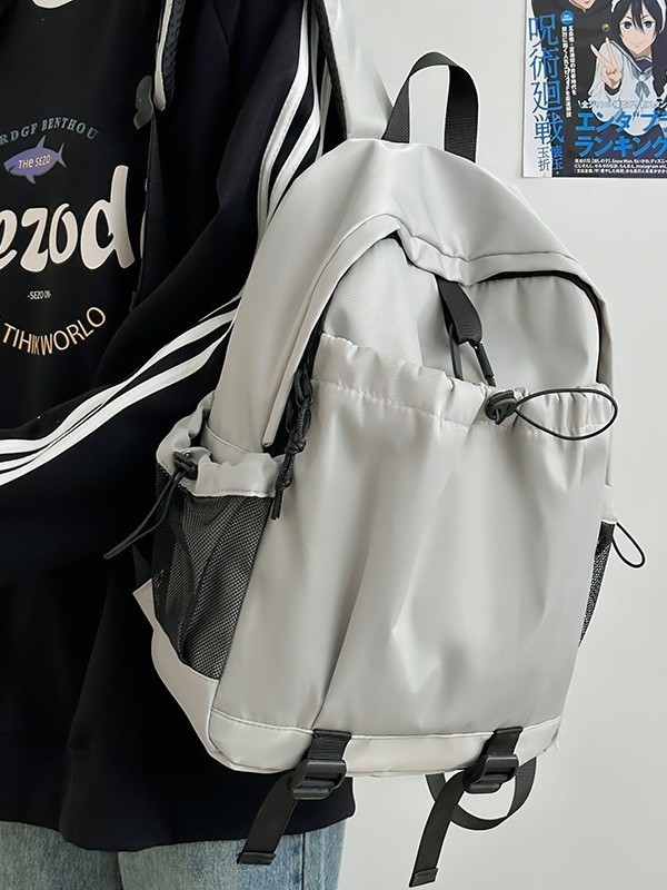 Унисекс раница за пътуване, водоустойчива с множество джобове, от найлон, капацитет 20–35 л, съвместима с 13-инчов лаптоп, презрамки с въздушна подложка.