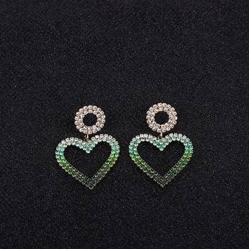 Náušnice – prirodzený štýl pre ženy, meď materiál, srdcový tvar, leto 2021 vydanie