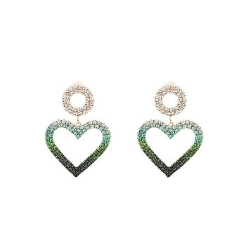 Náušnice – prirodzený štýl pre ženy, meď materiál, srdcový tvar, leto 2021 vydanie