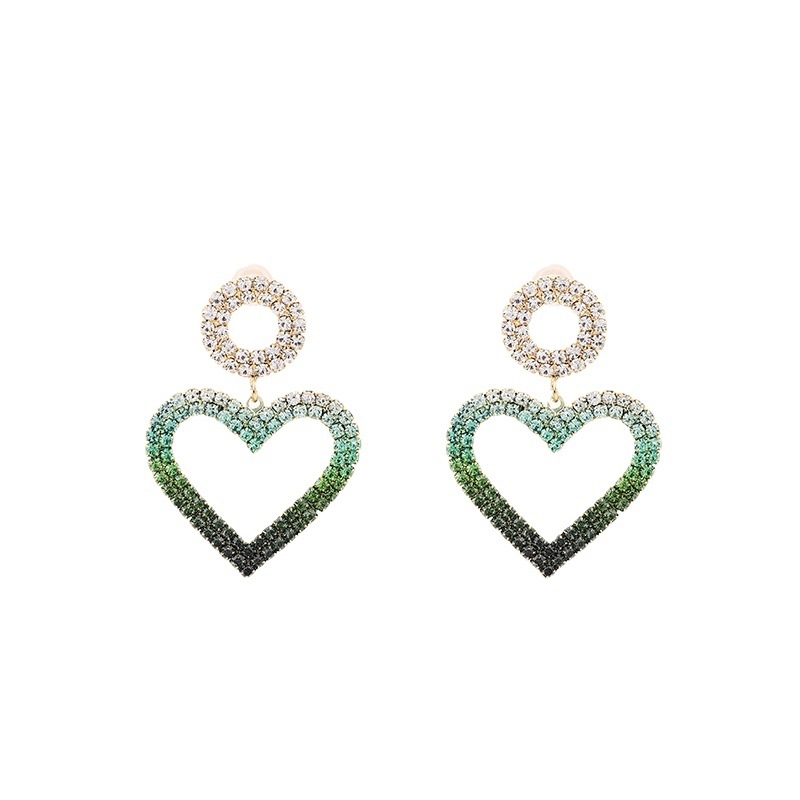 Náušnice – prirodzený štýl pre ženy, meď materiál, srdcový tvar, leto 2021 vydanie