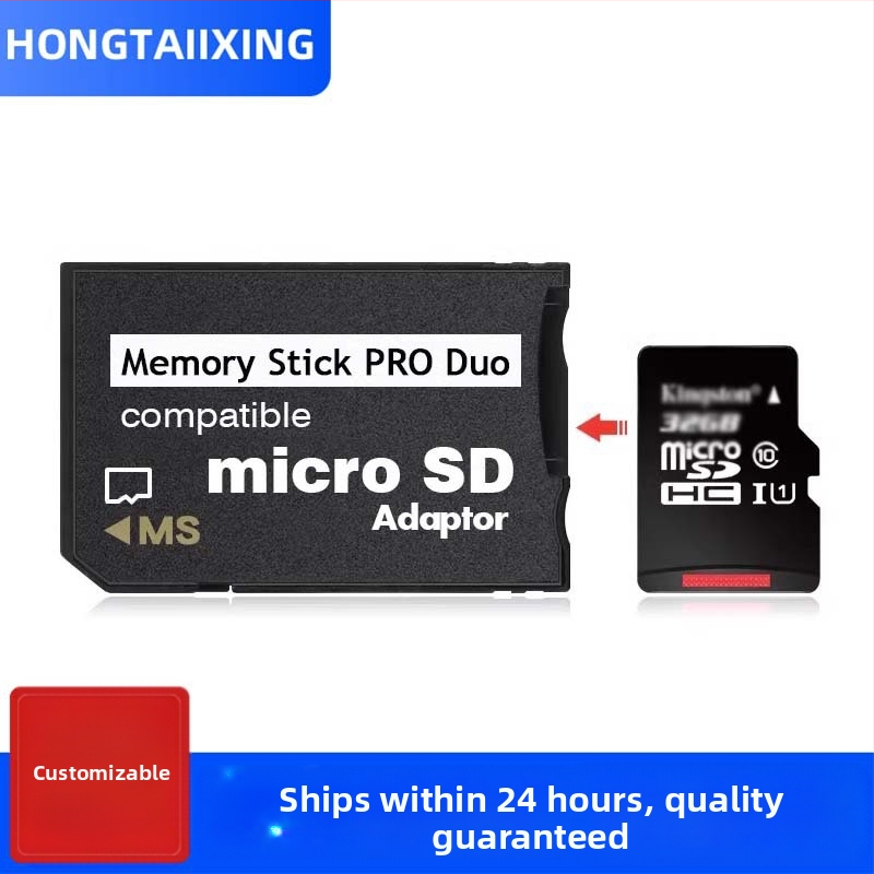 PSP adaptér Memory Stick pre TF kartu – USB 2.0, Univerzálny PSV1000/2000 kompatibilný, Konvertor pamäťovej karty