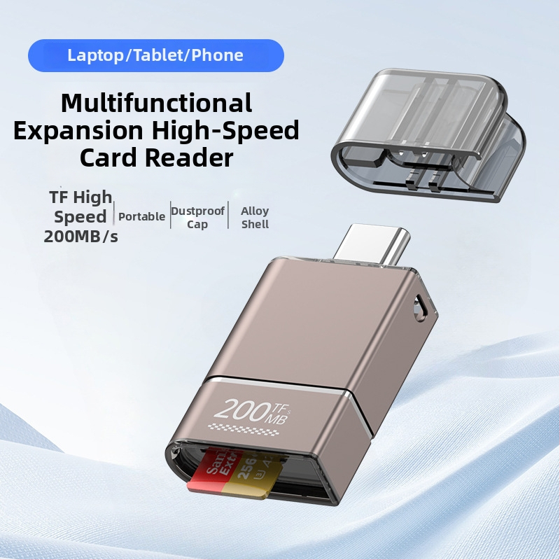 SYRUI Sy-238 USB-C TF-kaardi lugeja OTG, 200 MB/s Kõrge kiirus