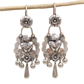 Geometriski auskari no sakausējuma (Viduslaiku stilā; 2025. gada pavasaris; Unisex)