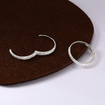 Σκουλαρίκια - Σειρά Αστέρα-Ποταμός, απλό γυναικείο στυλ, 925 ασήμι, ηλεκτροπλατίωση, βάρος 2,6 g
