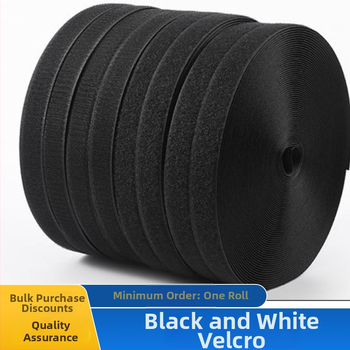Bandă Velcro cu închidere autoadezivă, din nailon/poliamid/polipropilenă, pentru haine, textile de casă și cabluri