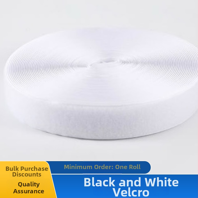 Bandă Velcro cu închidere autoadezivă, din nailon/poliamid/polipropilenă, pentru haine, textile de casă și cabluri