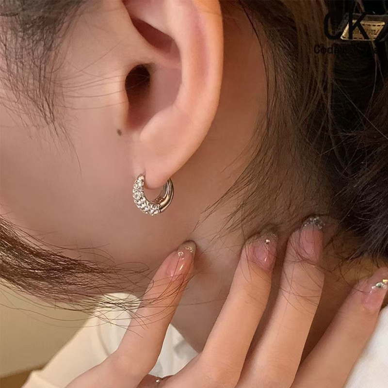 Капковидни геометрични обички, корейски стил, медни, електроплатирани, дамски