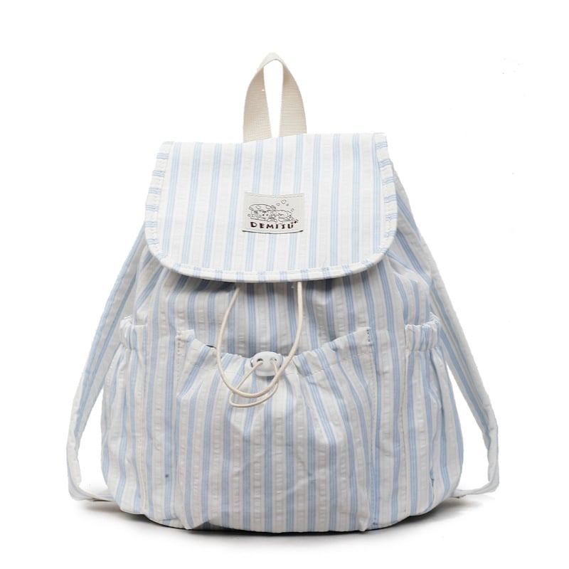 Prúžkový nylonový batoh, s zakrivenými ramennými popruhmi, Ruiyingzizhi