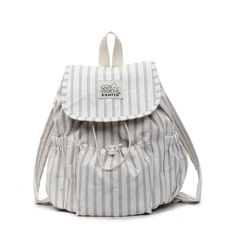 Prúžkový nylonový batoh, s zakrivenými ramennými popruhmi, Ruiyingzizhi