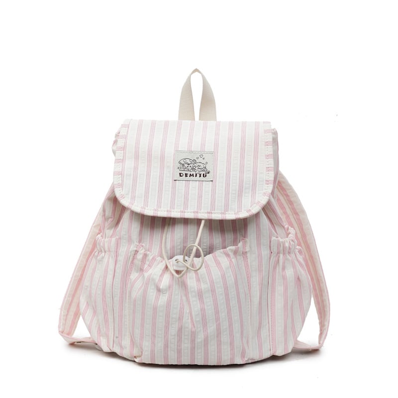Prúžkový nylonový batoh, s zakrivenými ramennými popruhmi, Ruiyingzizhi