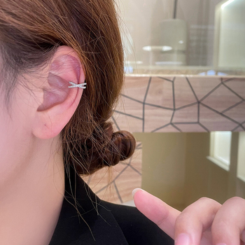 Cercei clip de urechi din aliaj, formă U, placare electrolitică, pentru femei