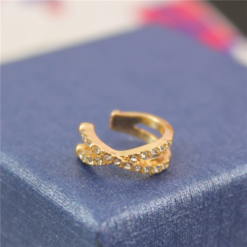 Cercei clip de urechi din aliaj, formă U, placare electrolitică, pentru femei