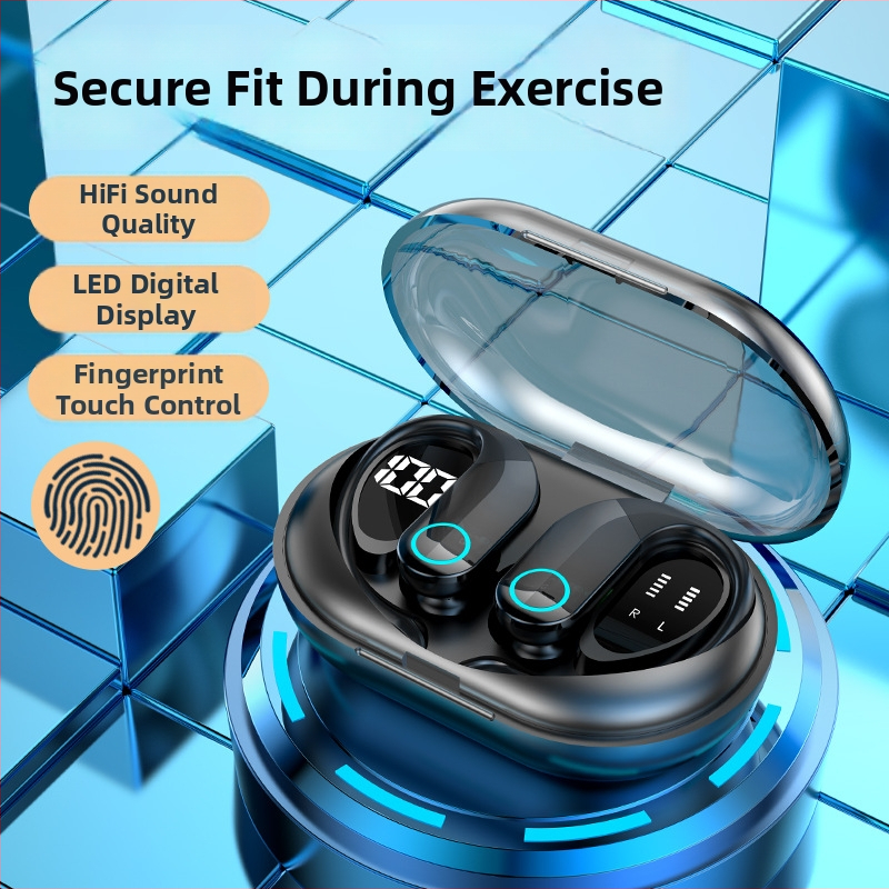 G37 sportlikud TWS kõrvaklapid koos kõrvaklambiga (Bluetooth 5.3, kahekordne digitaalse ekraan, kahekordne kõnede funktsioon)