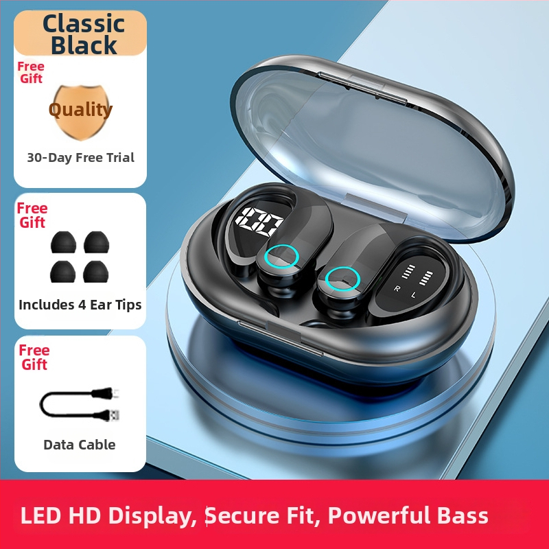 G37 sportlikud TWS kõrvaklapid koos kõrvaklambiga (Bluetooth 5.3, kahekordne digitaalse ekraan, kahekordne kõnede funktsioon)