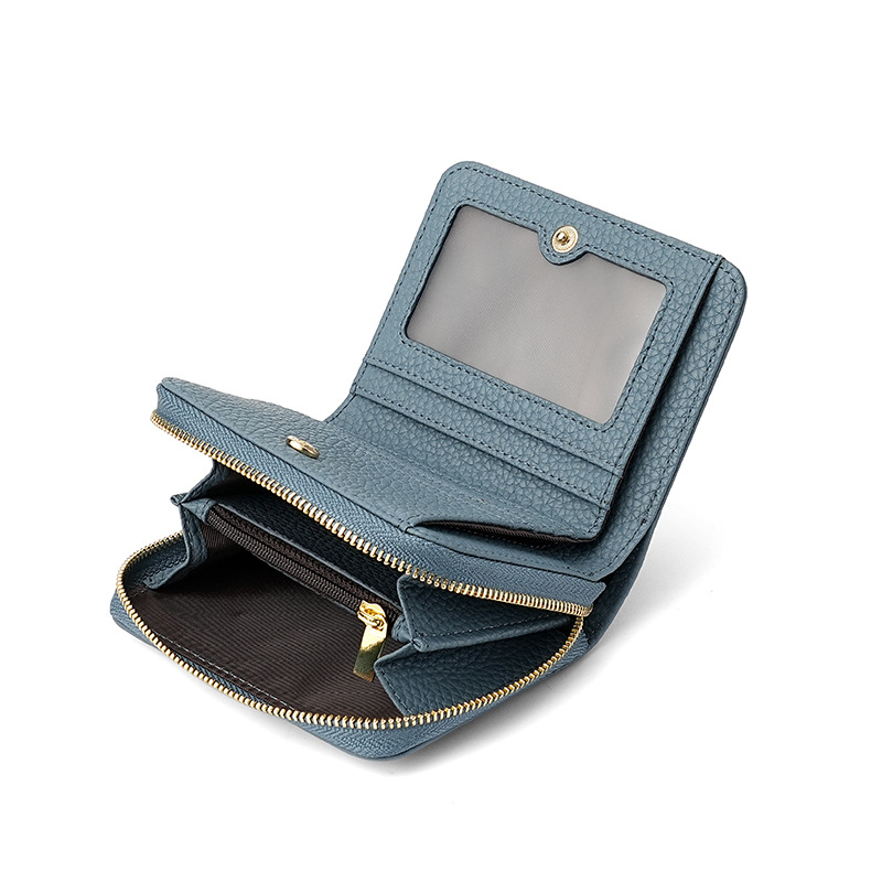 Dámska peňaženka z pravej kože, prvý vrstvy hovädzej kože, RFID ochrana, viac kariet a mincí, pruhovaný vzor, ultra ľahká a odolná