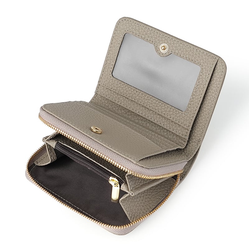 Dámska peňaženka z pravej kože, prvý vrstvy hovädzej kože, RFID ochrana, viac kariet a mincí, pruhovaný vzor, ultra ľahká a odolná