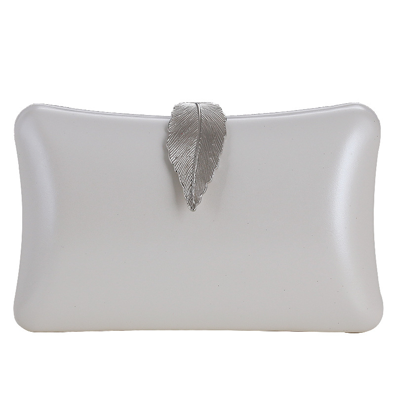 Clutch de seară din PU piele, stil pernă, formă pernă, deschidere deschisă, buzunar pentru telefon, uz zilnic