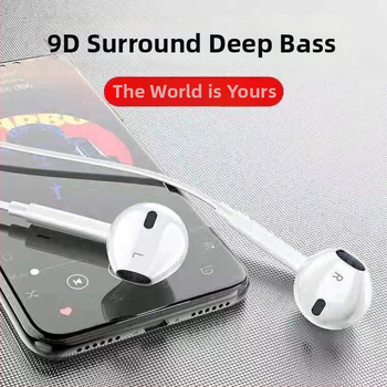 Káblové in-ear slúchadlá – 108 dB citlivosť, 1,2 m kábel, pohyblivá cievka, Android kompatibilné