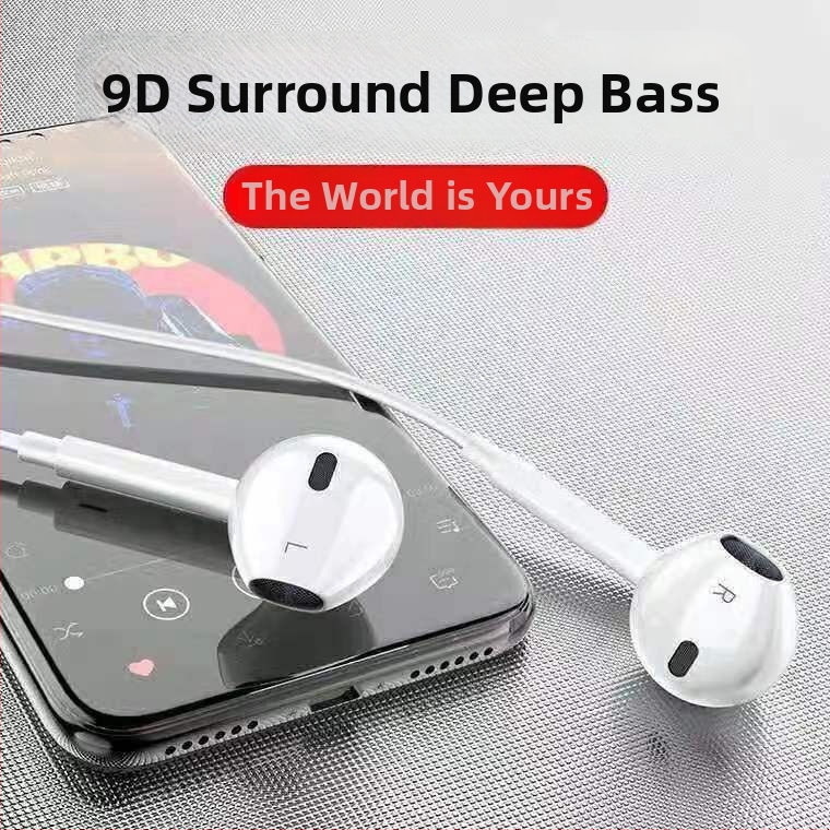 Káblové in-ear slúchadlá – 108 dB citlivosť, 1,2 m kábel, pohyblivá cievka, Android kompatibilné