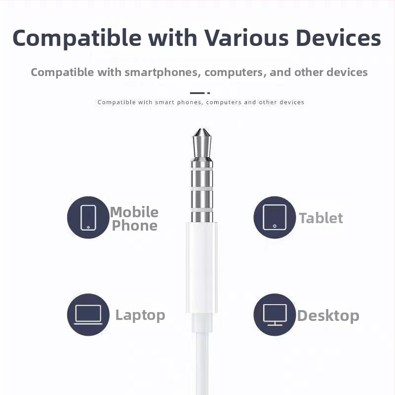 Káblové in-ear slúchadlá – 108 dB citlivosť, 1,2 m kábel, pohyblivá cievka, Android kompatibilné