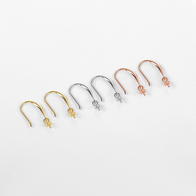 Ушна кука за обици – 925 стерлингово сребро, електроплатено, персонализируемо, обков за обици