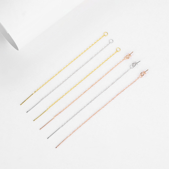 Autumn Jewelry S925 Sterling ezüst fülbevaló alkatrészek, DIY bojt készlet, 18K aranyozott bevonat