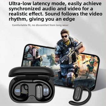 Bezdrôtové Bluetooth slúchadlá s potlačením hluku a vodotesným dizajnom (Bluetooth 5.4, dosah 25 m, výdrž batérie nad 8 h, digitálny displej)