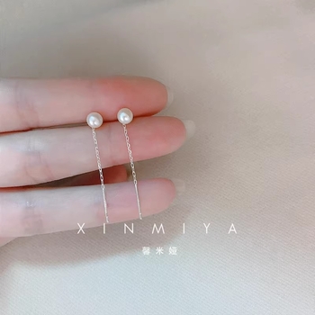 Fülbevalók - Gyöngy, irodalmi retro stílus, nőknek, 2025 nyár